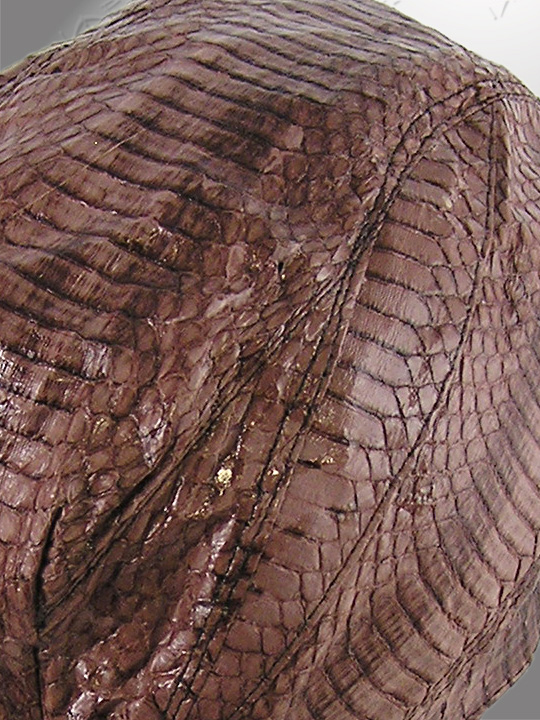 Brown Cobra Snakeskin Doorag Head Wrap