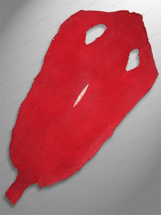 Stingray Leathers Implora Bright Red Stingray Leather