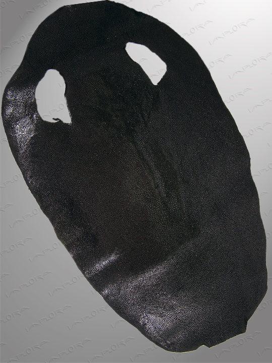 Leather Implora Black Smooth Stingray Leather