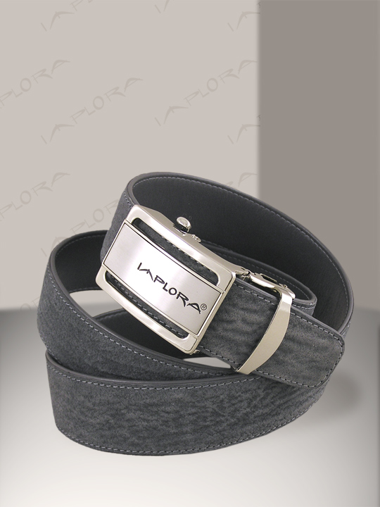 Leather Implora Gray Shark Skin Belt 1.5W