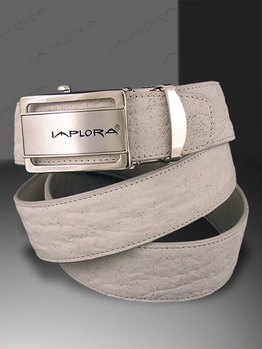 Leather Implora White Shark Skin Belt 1.5W