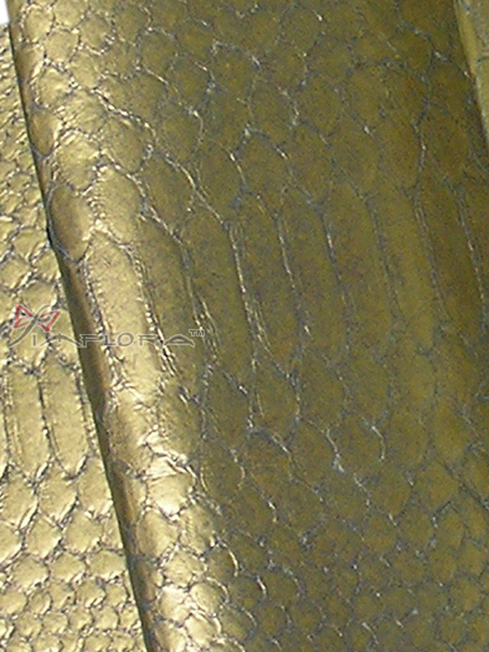 Solid Green Leaf Python Snakeskin Belly